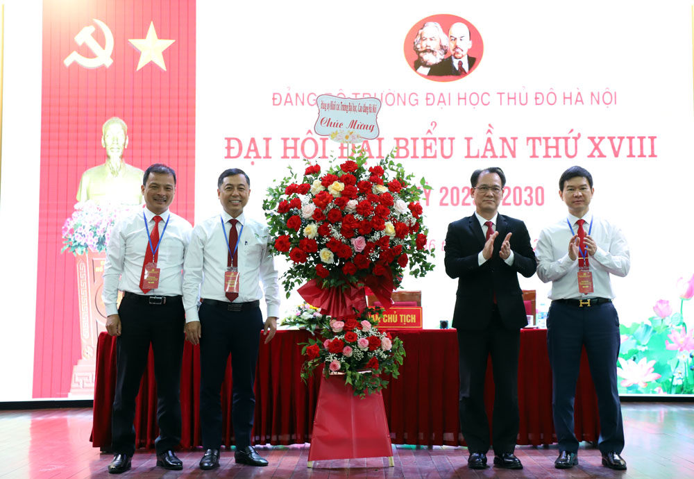 Đại hội đại biểu Đảng bộ Trường Đại học Thủ đô Hà Nội lần thứ XVIII, nhiệm kỳ 2025 – 2030