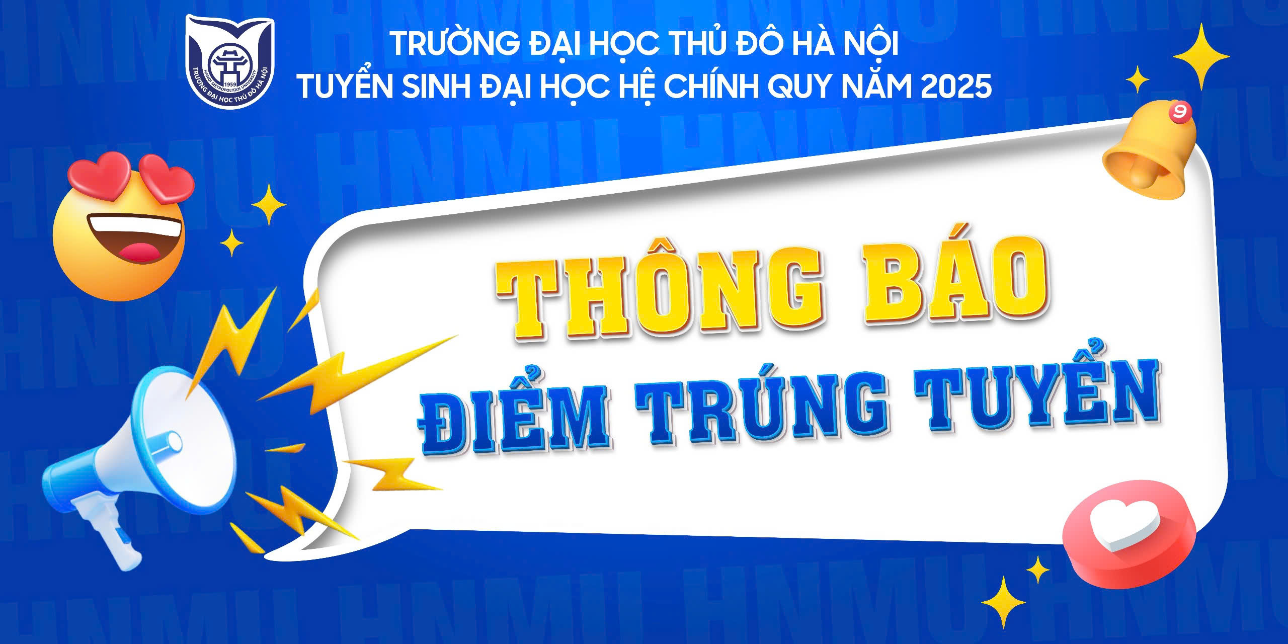 Thông báo Điểm trúng tuyển hệ Đại học chính quy năm 2025