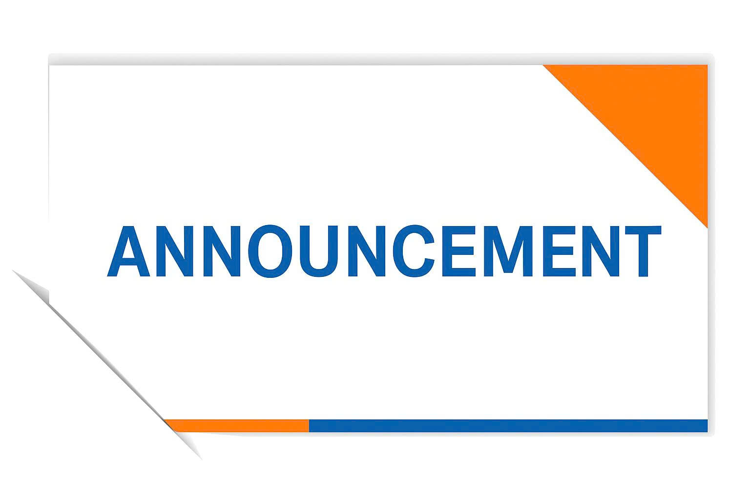 announcement