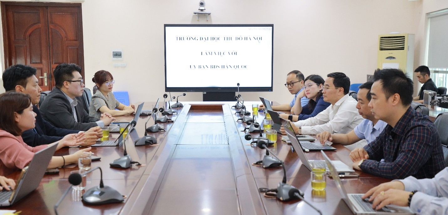 Làm việc với Ủy ban Bất động sản Hàn Quốc -Mở rộng cơ hội đào tạo, nghiên cứu và phát triển đô thị thông minh