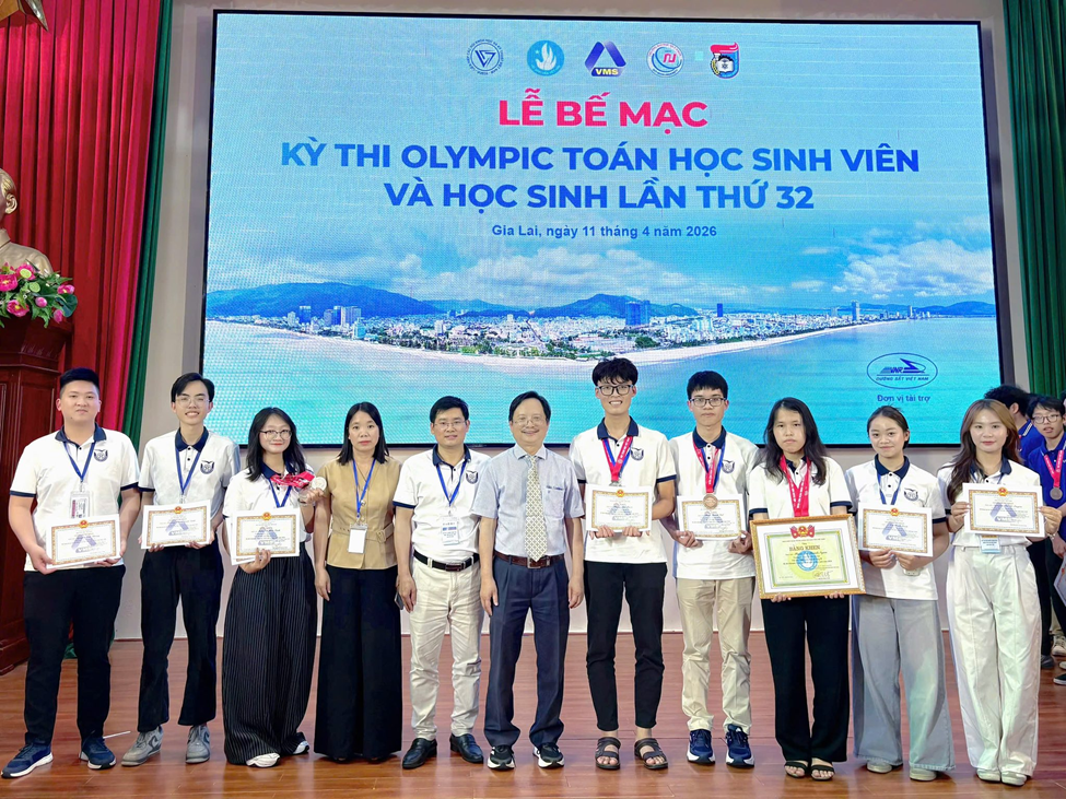 Sinh viên Trường Đại học Thủ đô Hà Nội ghi dấu ấn tại Olympic Toán học toàn quốc 2026