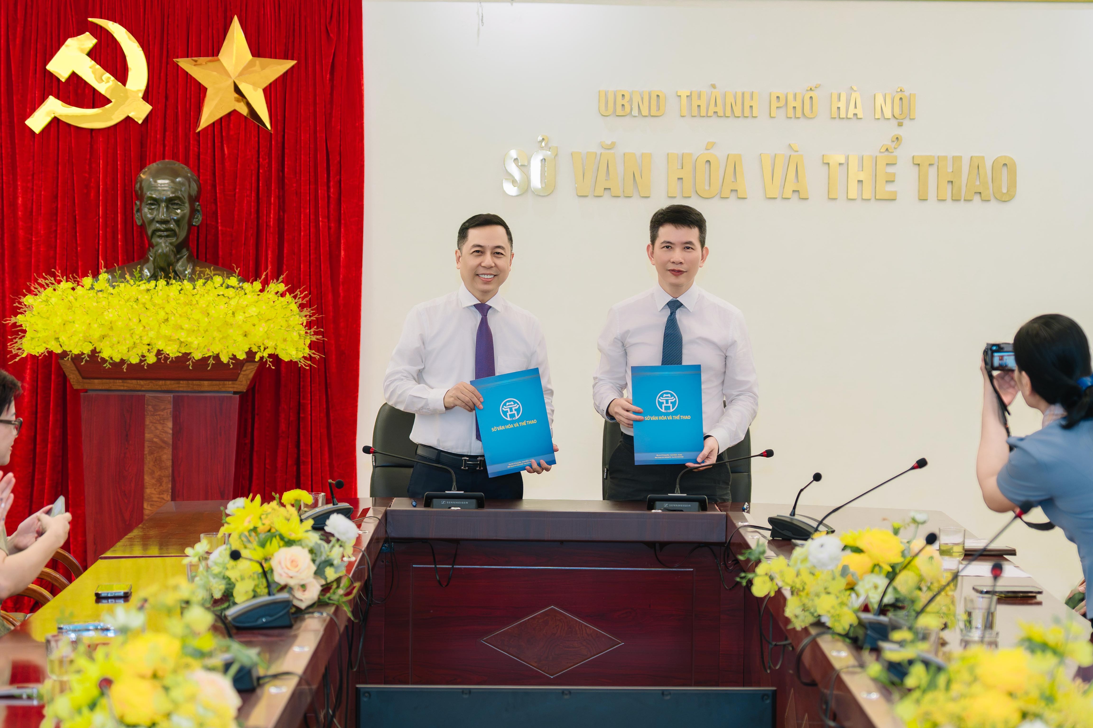 Lễ ký kết biên bản hợp tác (MOU) với Sở Văn hoá và Thể thao thành phố Hà Nội