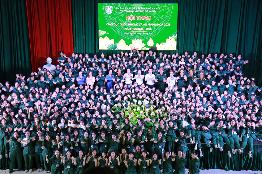 Trường Đại học Thủ đô Hà Nội tổ chức Hội thao Giáo dục Quốc phòng và An ninh cho sinh viên khóa 2025 – Đợt 1