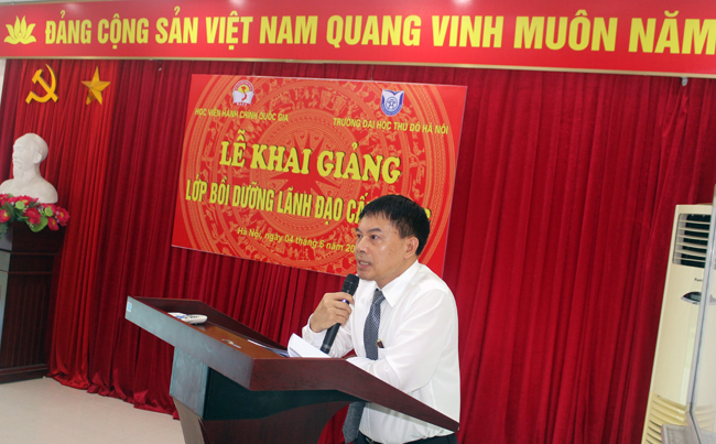 Khai giảng lớp "Bồi dưỡng cán bộ lãnh đạo cấp phòng" năm 2019