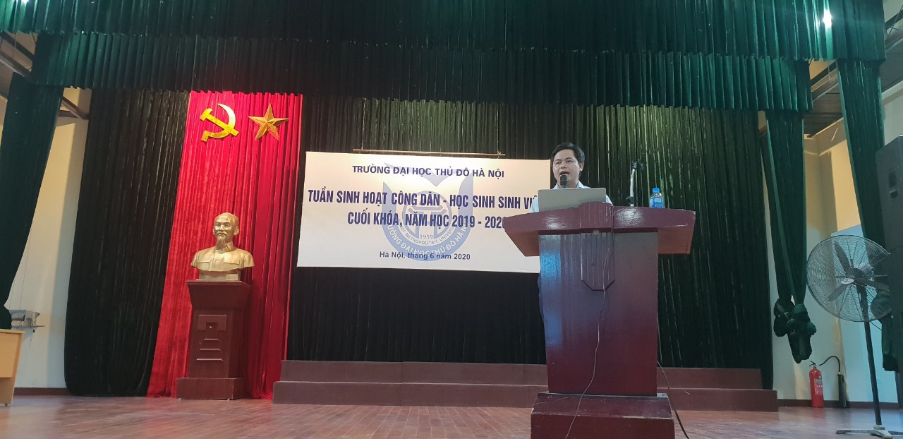 “Tuần sinh hoạt công dân – Học sinh sinh viên” cuối khoá năm học 2019 - 2020