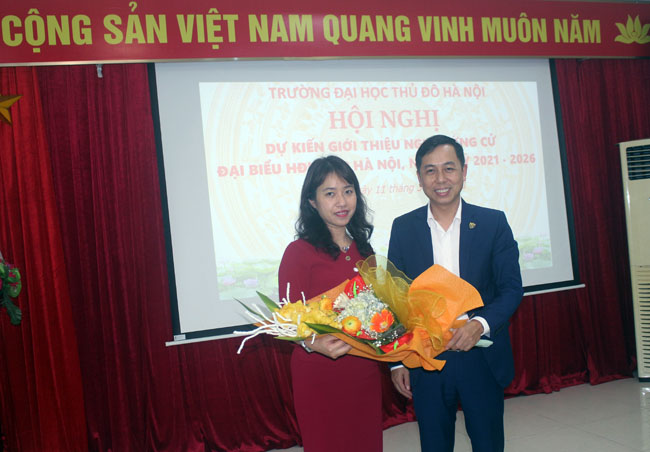 Trường Đại học Thủ đô Hà Nội tổ chức Hội nghị giới thiệu người ứng cử đại biểu Hội đồng nhân dân Thành phố Hà Nội nhiệm kỳ 2021 – 2026