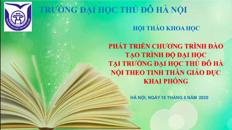 Đào tạo theo tinh thần giáo dục khai phóng tại Trường Đại học Thủ đô Hà Nội