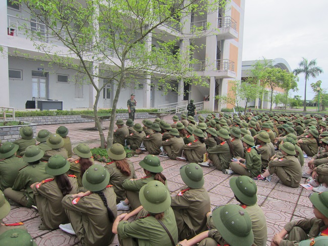 Tháng trải nghiệm học phần Quốc phòng & an ninh của sinh viên trường Đại học Thủ đô Hà Nội