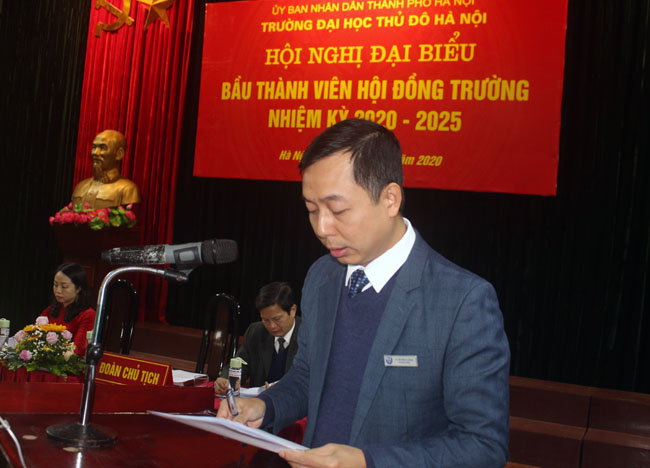 TS. Đỗ Hồng Cường được bầu vị trí Chủ tịch Hội đồng trường nhiệm kỳ 2020 – 2025